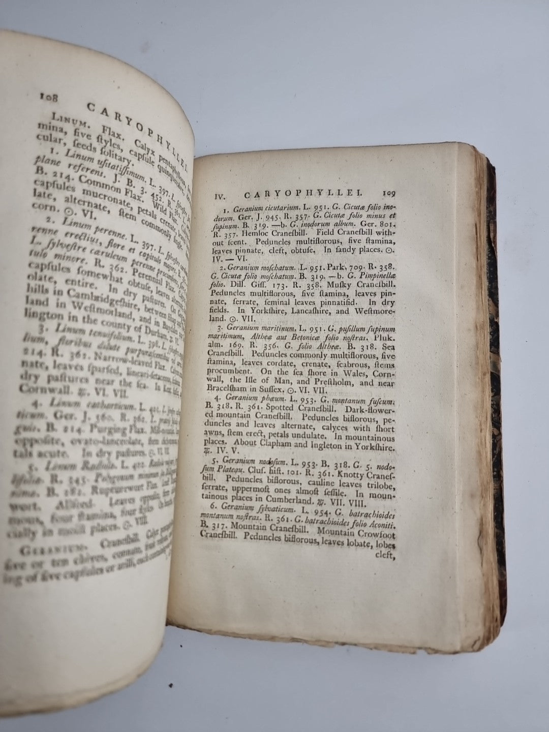 The British Flora. Containing the Select Names Characters, Places of Growth 1777