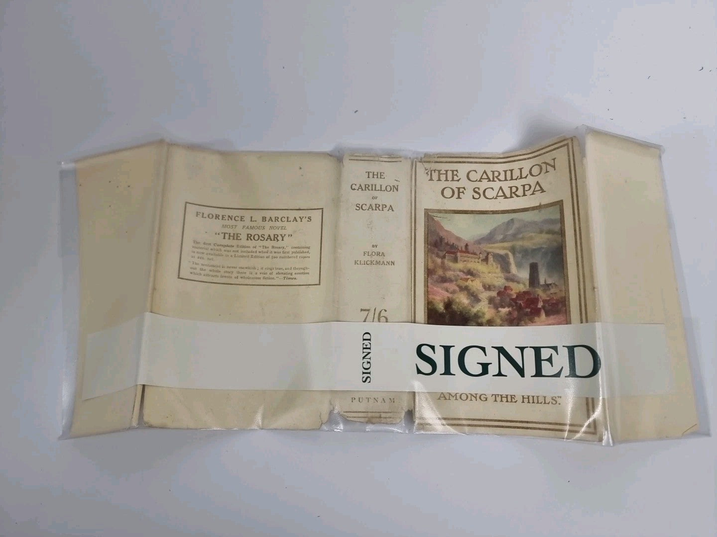 The Carillon of Scarpa - Flora Klickmann - 1925 1st Edition Signed With Letter