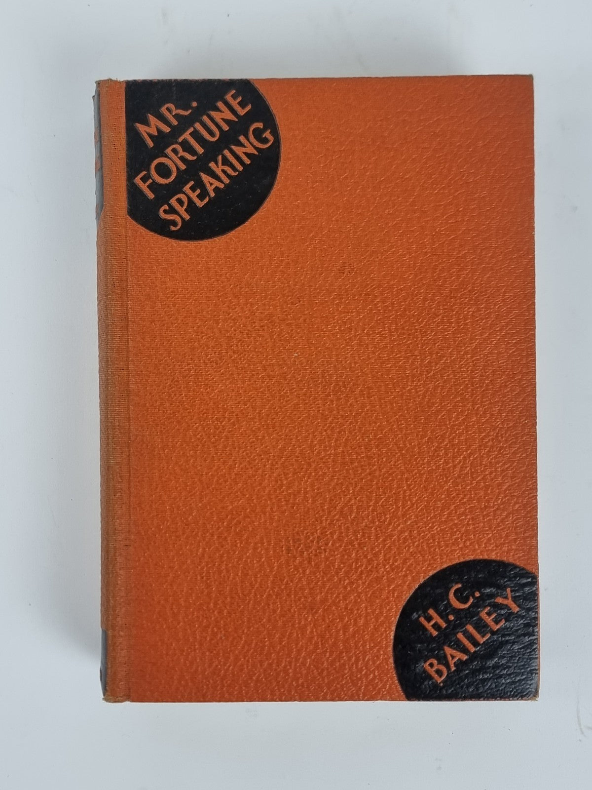 Mr. Fortune Speaking, H. C. Bailey - First Edition