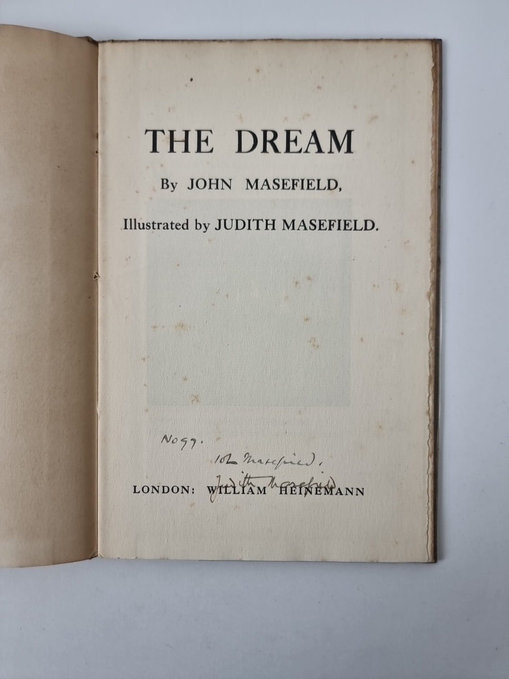 The Dream; John Masefield, Judith Masefield — Signed Limited Edition