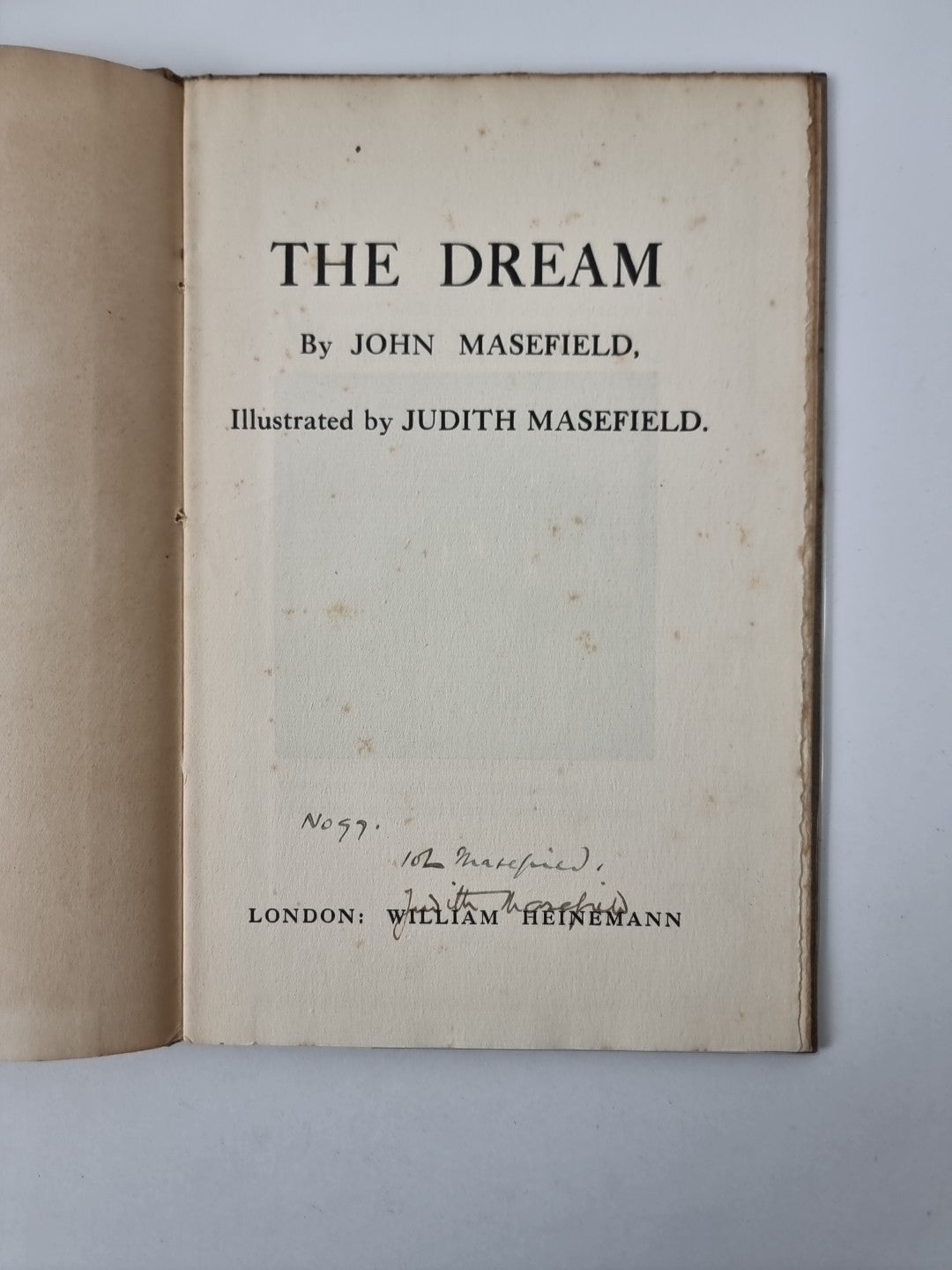 The Dream; John Masefield, Judith Masefield — Signed Limited Edition