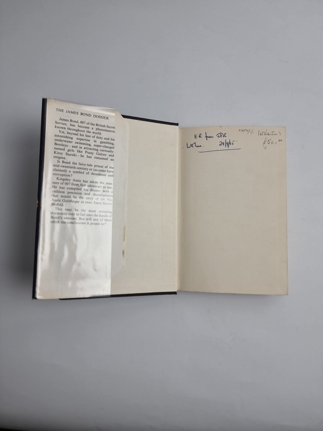 1965 1st Printing The James Bond Dossier Kingsley Amis Jonathan Cape Fleming
