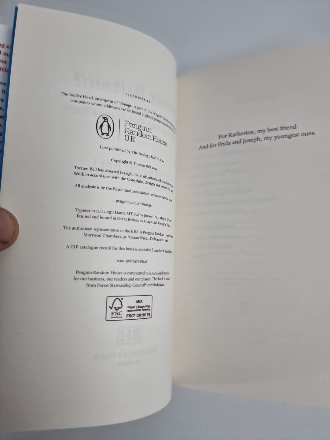 Great Britain by Torsten Bell 9781847928146 NEW Hardback 1ST Edition