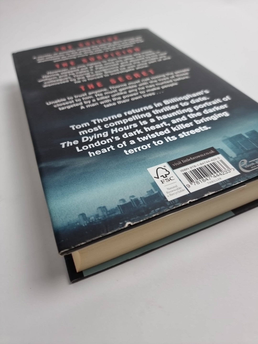 Mark Billingham : The Dying Hours 1ST Edition (Tom Thorne Novels) FREE Shipping