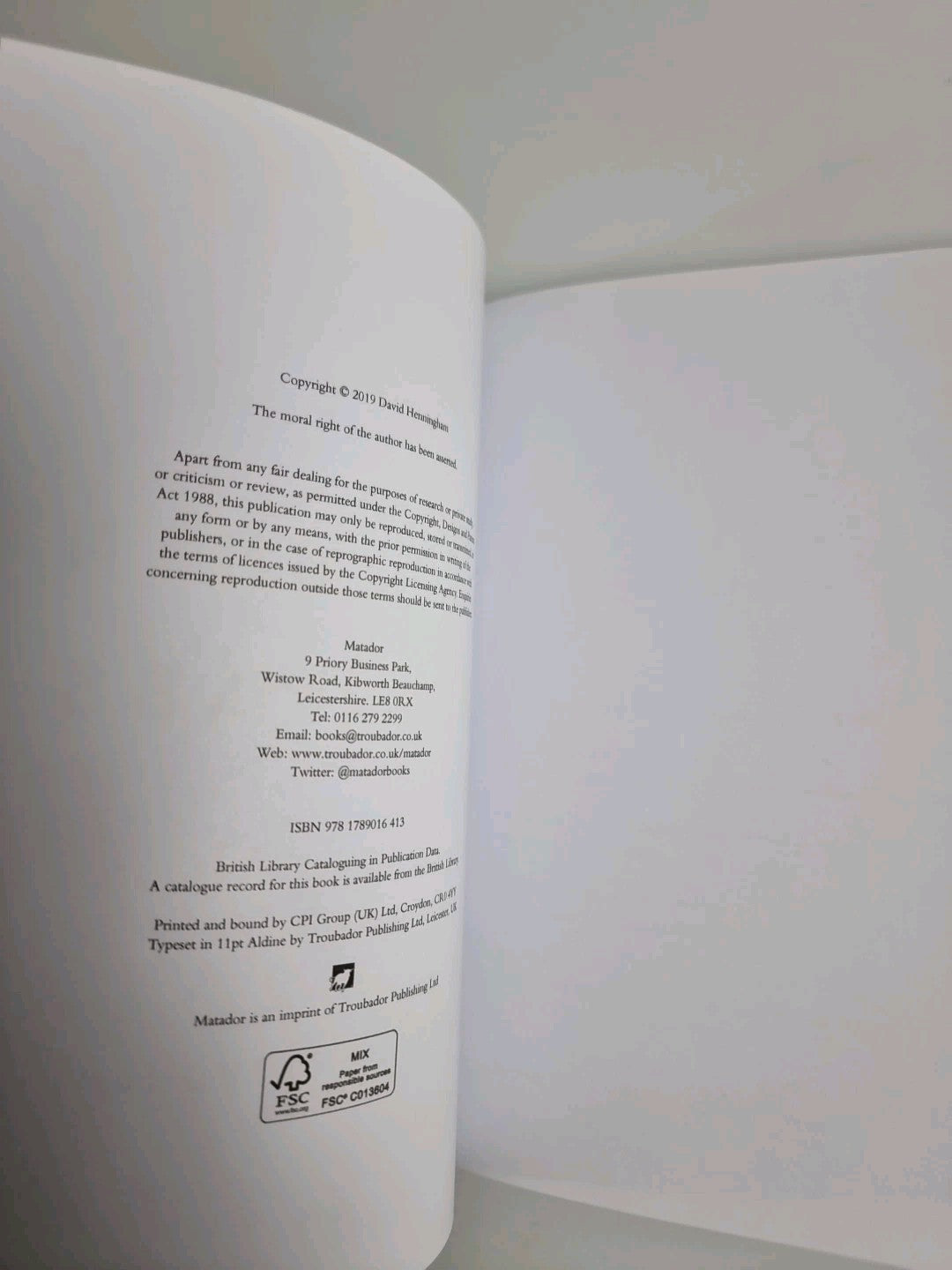 Section N Underpass by David Henningham (Hardcover, 2019) Signed 1st Edition NEW