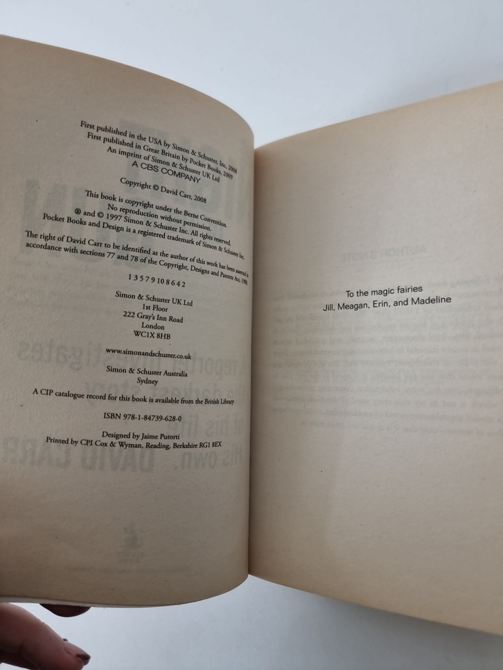 The Night of the Gun - Carr, David 1st Edition