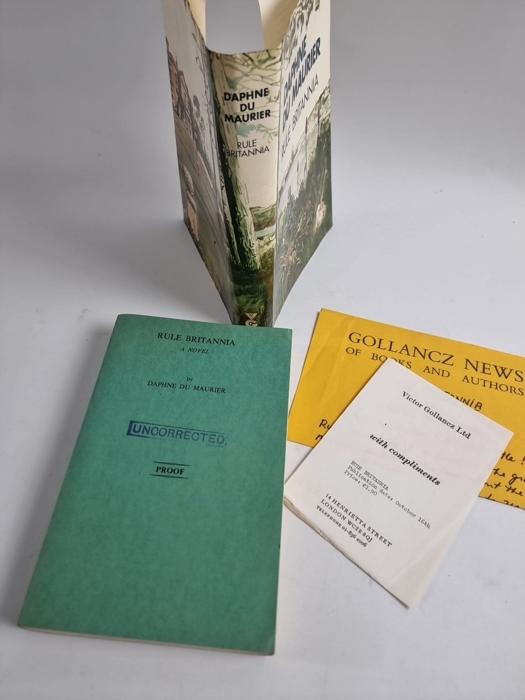 Daphne du Maurier - Rule Britannia -  (1972) Gollancz Proof Copy