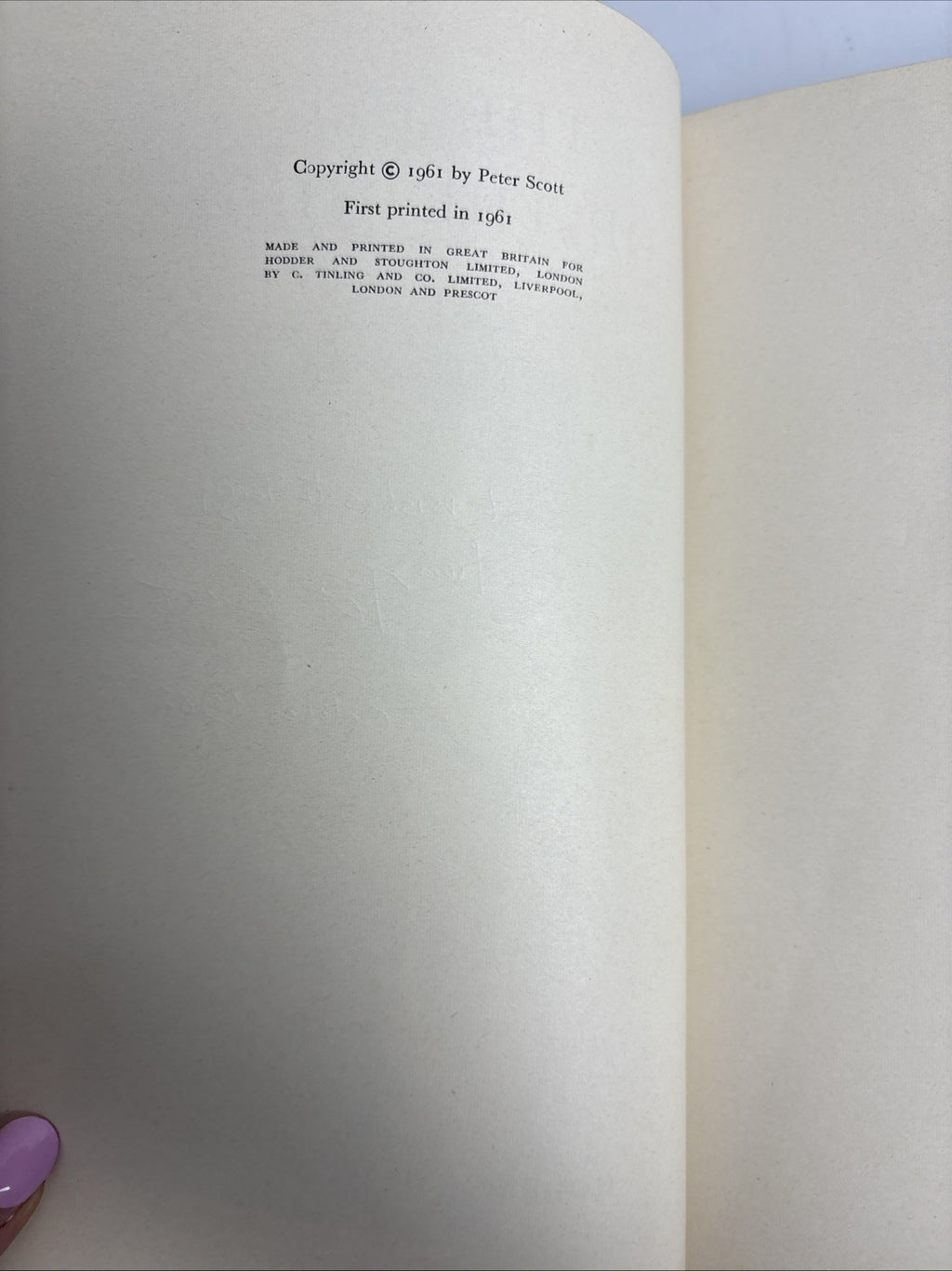 The Eye of the Wind, Peter Scott - First Edition (1961), SIGNED