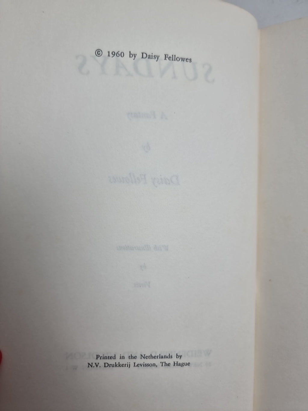 Sundays, Daisy Fellowes: A Fantasy — First Edition, FINE