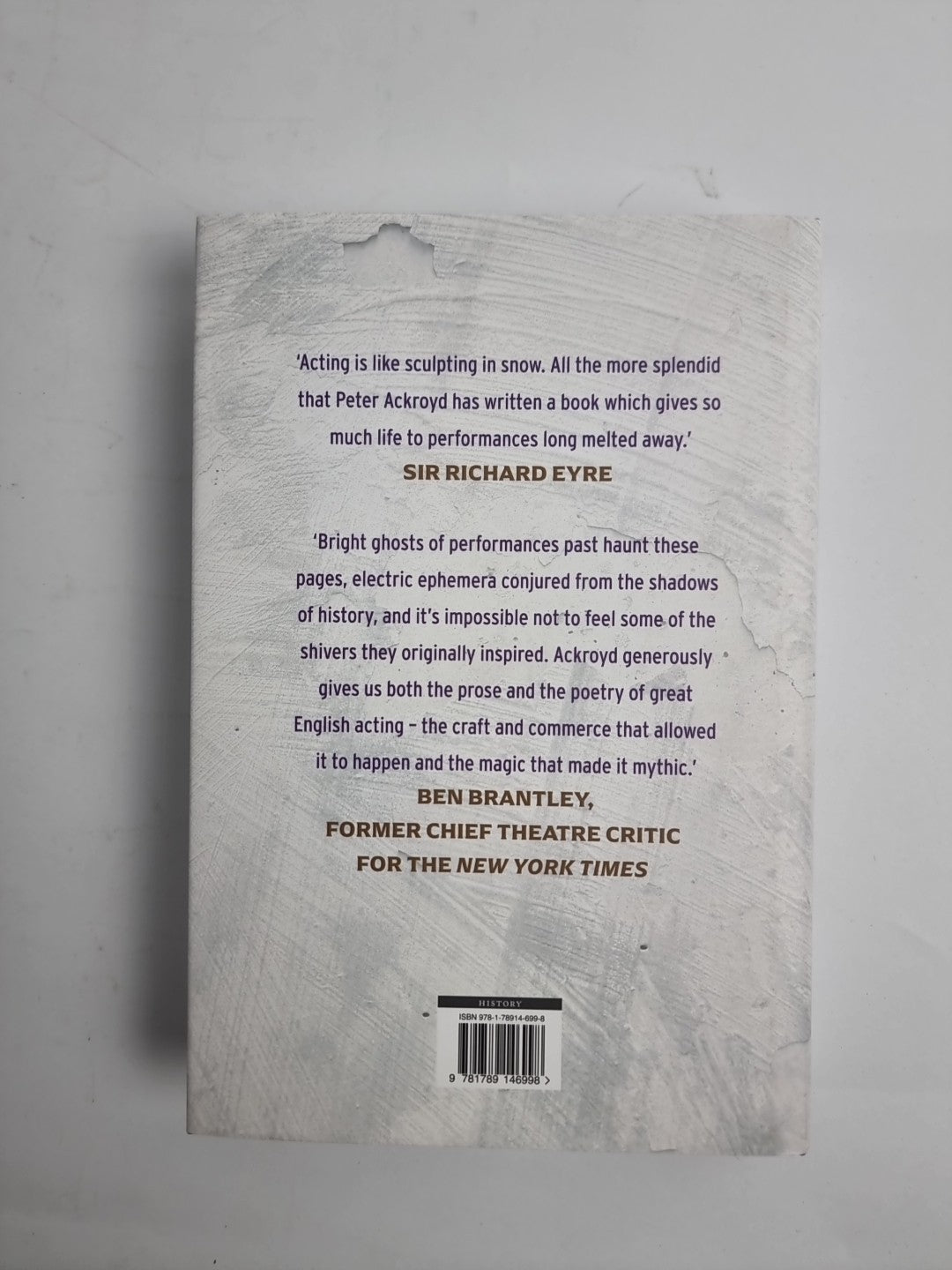 The English Actor: From Medieval to Modern by Peter Ackroyd 1st Edition NEW