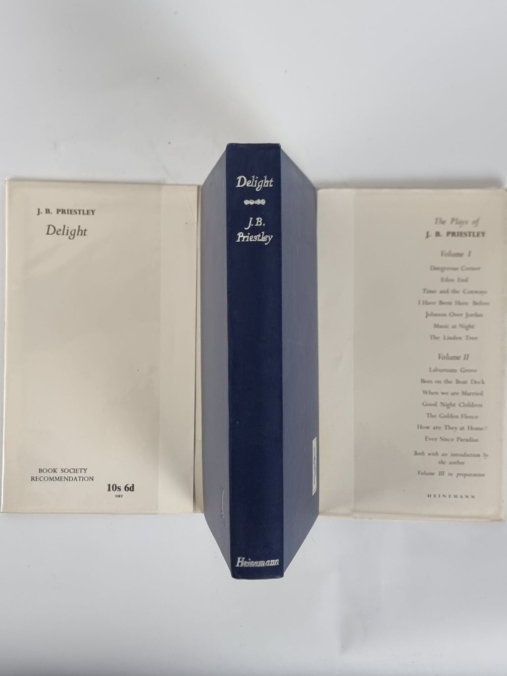 Delight, J. B. Priestley - First Edition: With Dust Jacket
