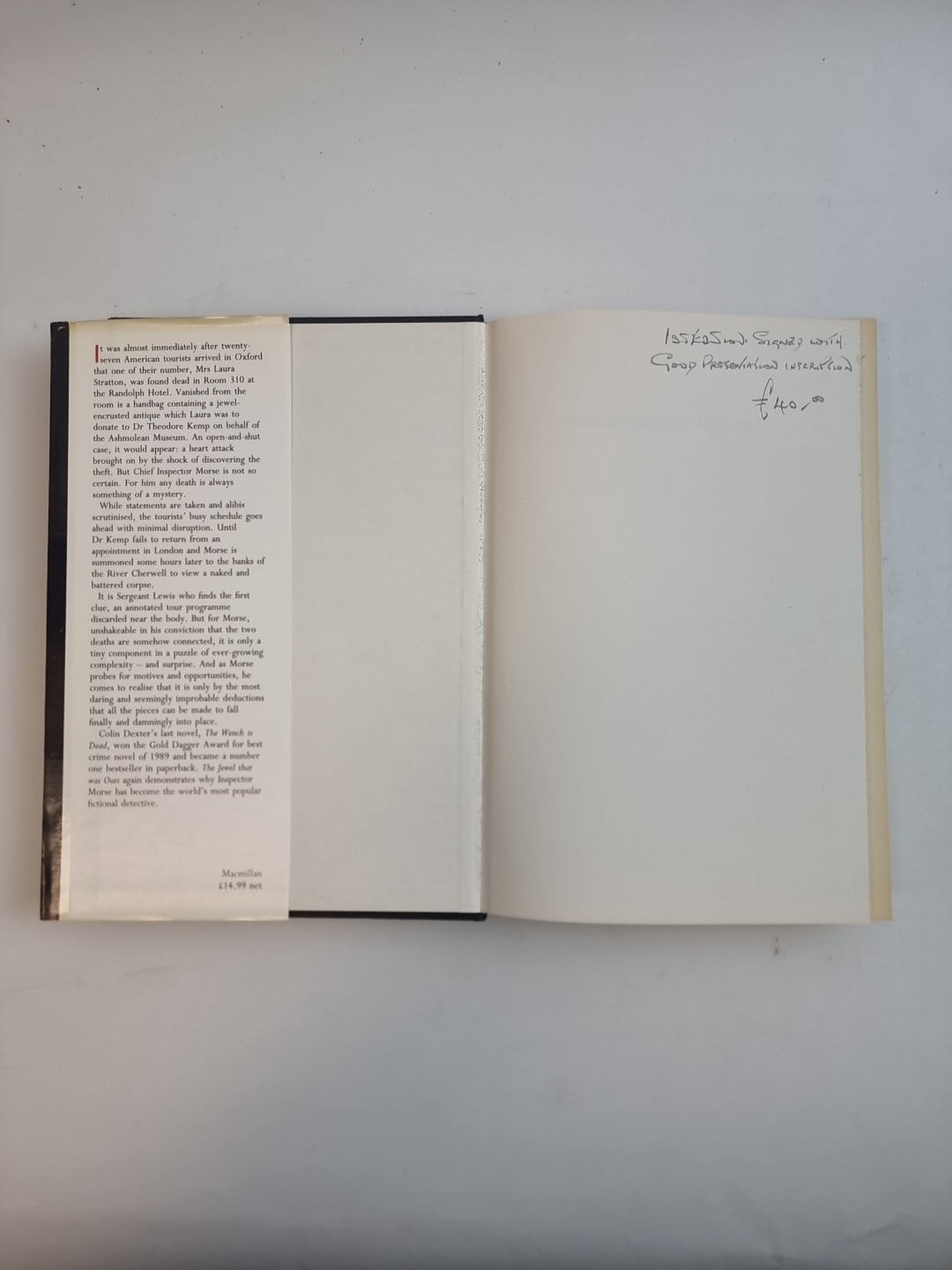 The Jewel That Was Ours — Colin Dexter (MORSE), SIGNED First Edition