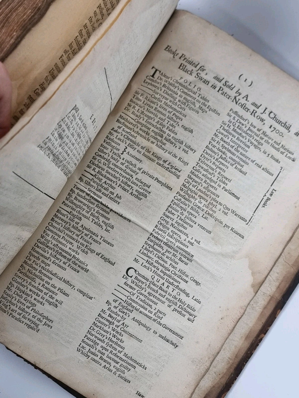 Eliza: An Epick Poem. In ten books. By Sir Richard Blackmore 1705 1st printing