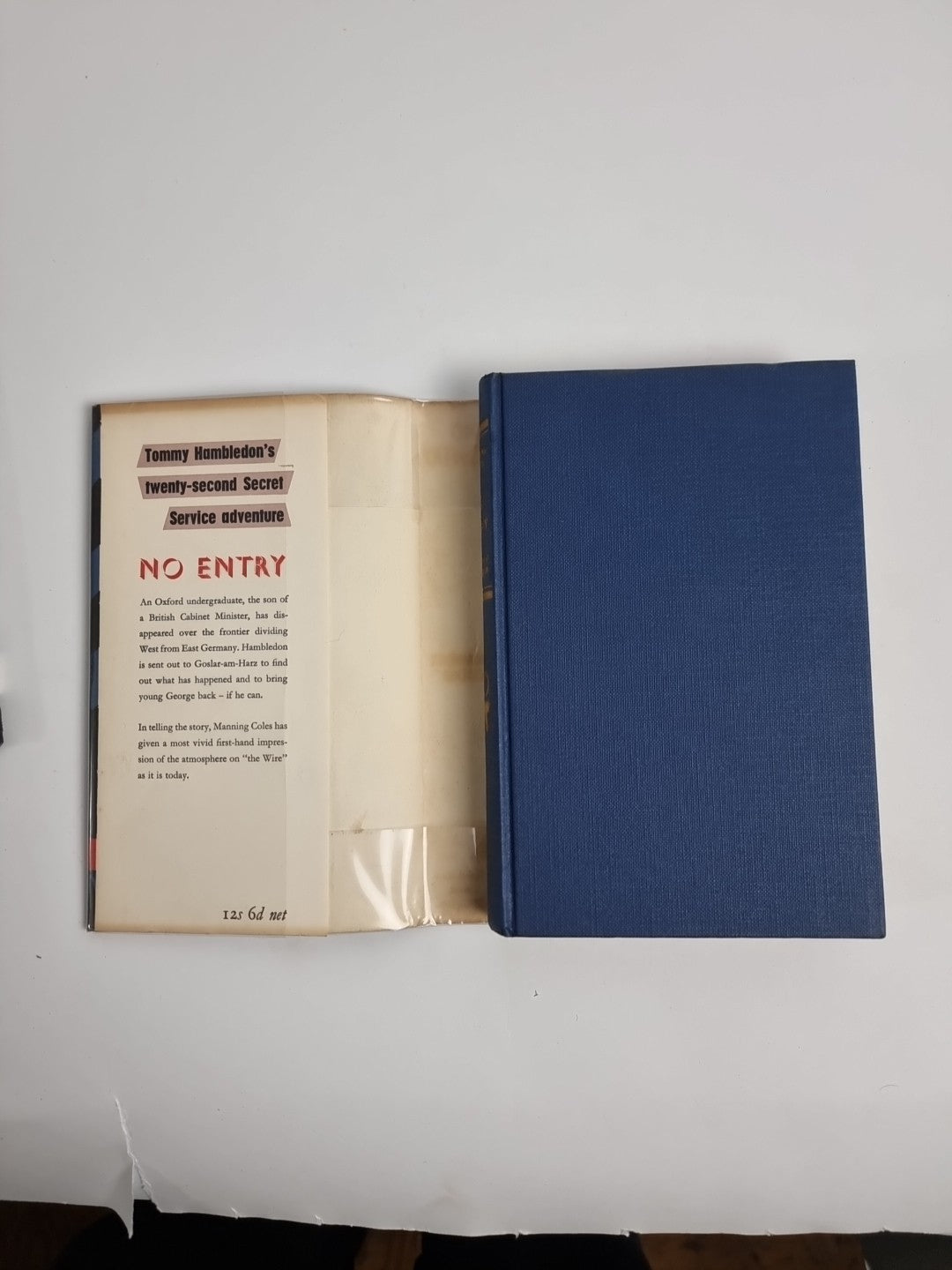 No Entry by Manning Coles Rare 1958 First Edition Fine Condition 