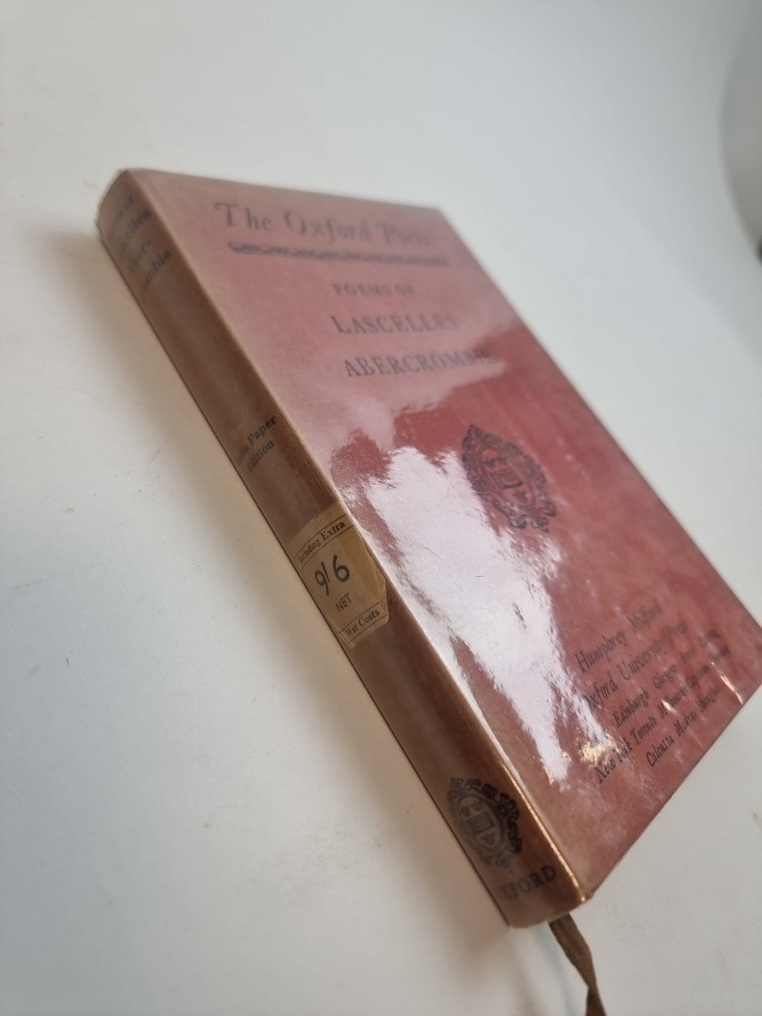 To Poems Of Lascelles Abercrombie, Humphrey Milford — First Edition