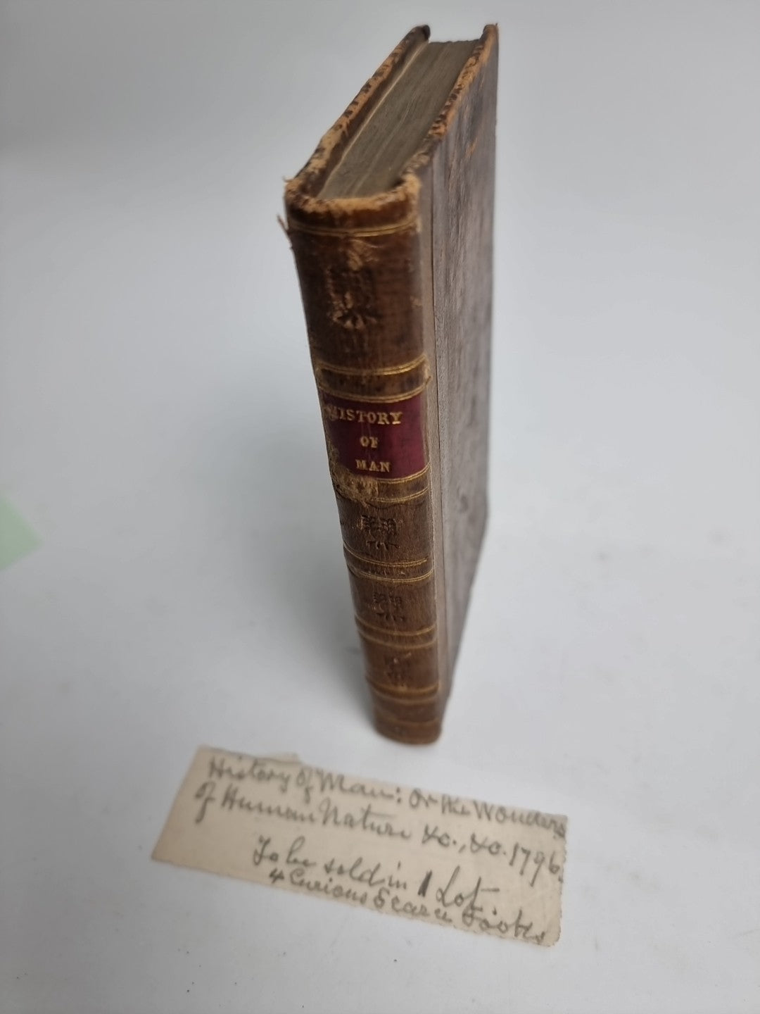 RARE 1796 The History of Man or The Wonders of Human Nature 3rd Edition 