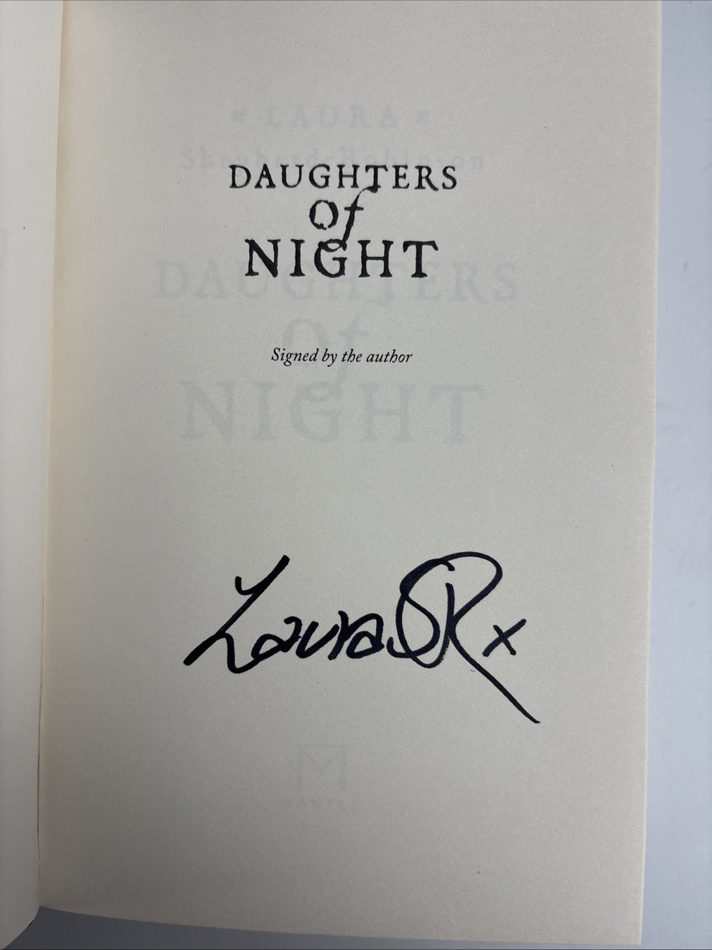 Daughters of Night Laura Shepherd-Robinson HB Signed 1st Edition