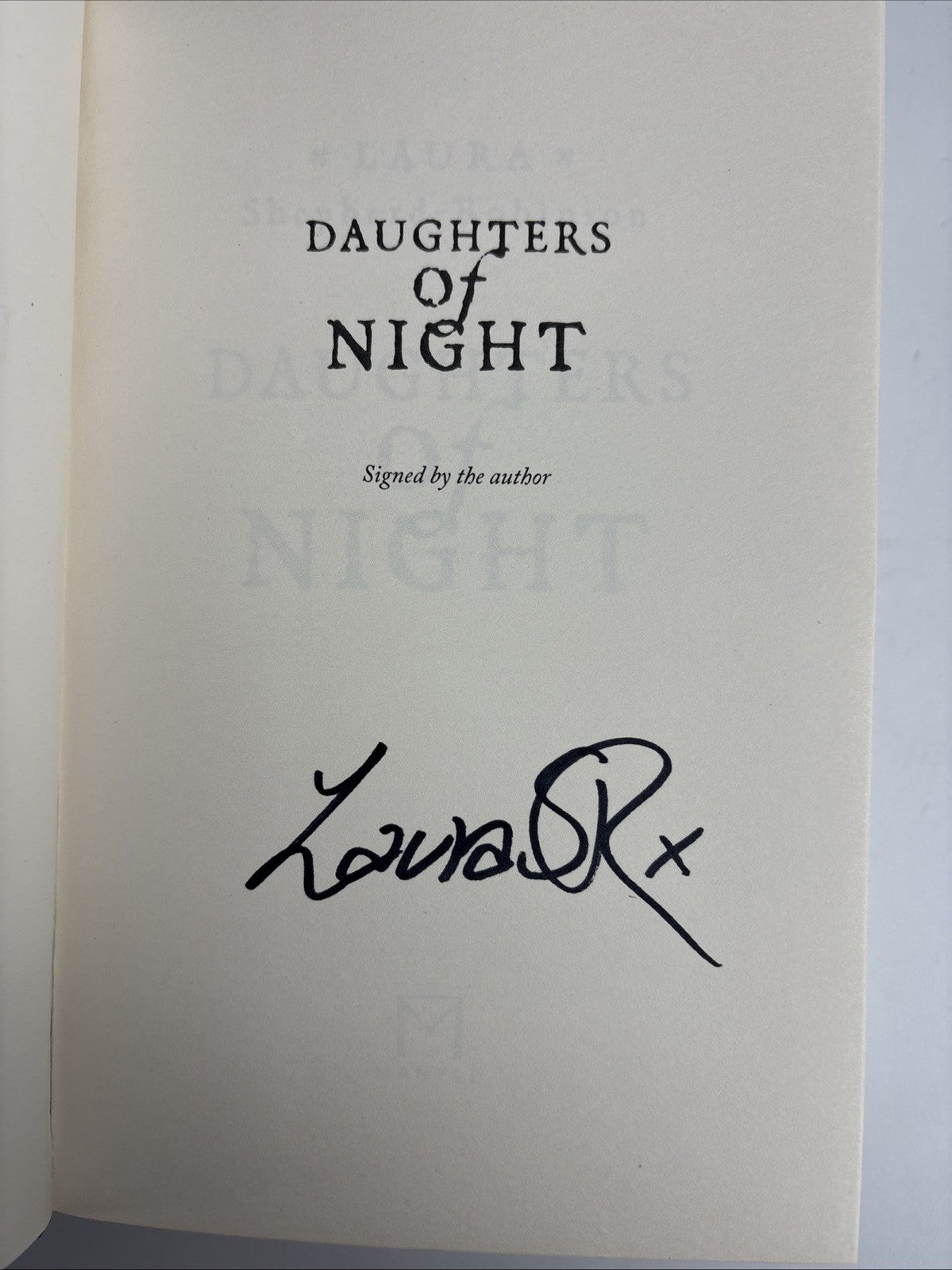 Daughters of Night Laura Shepherd-Robinson HB Signed 1st Edition