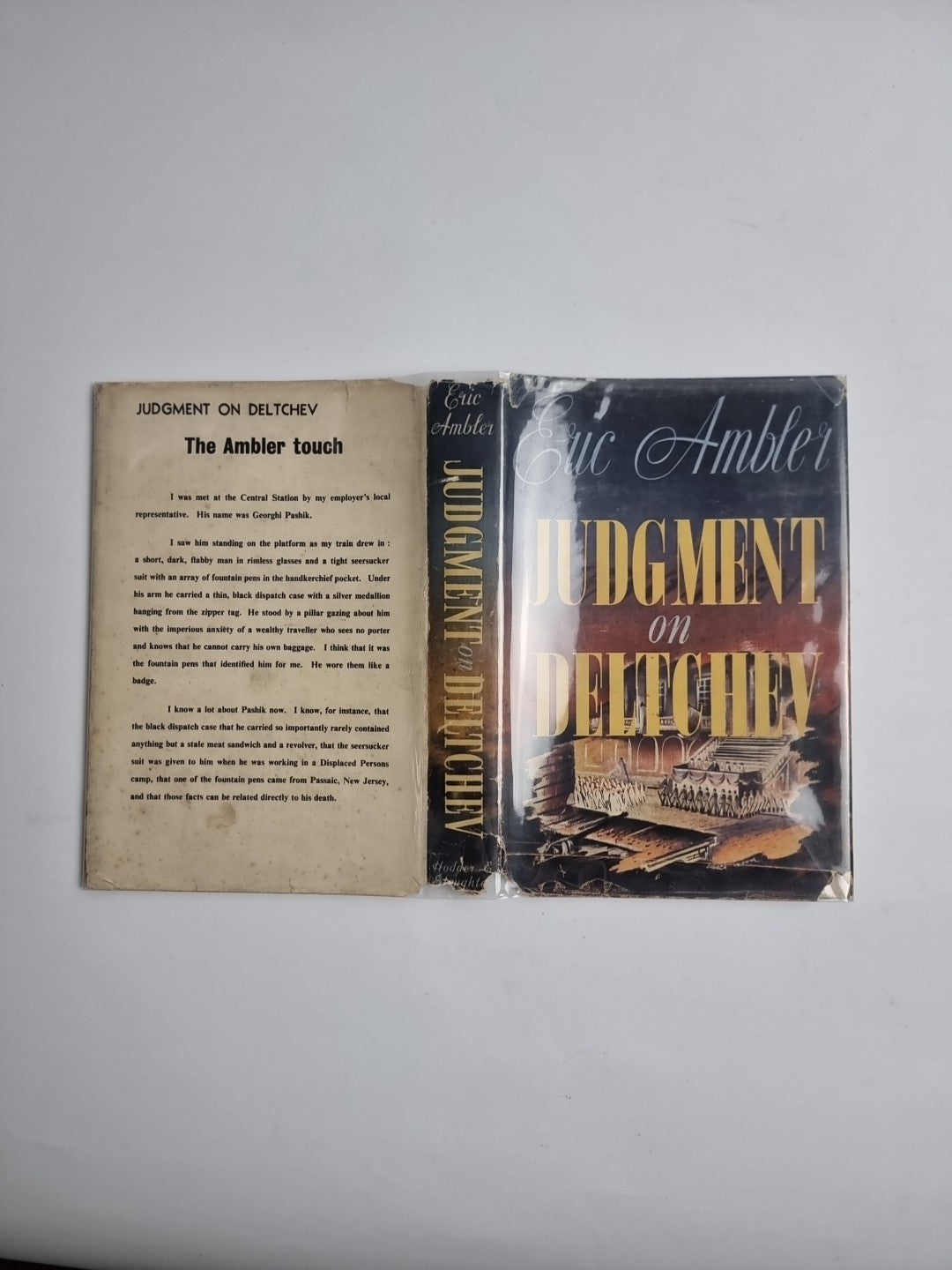 ERIC AMBLER - 'Judgement On Deltchev' -  1st Ed/1st Print 1951 - free post