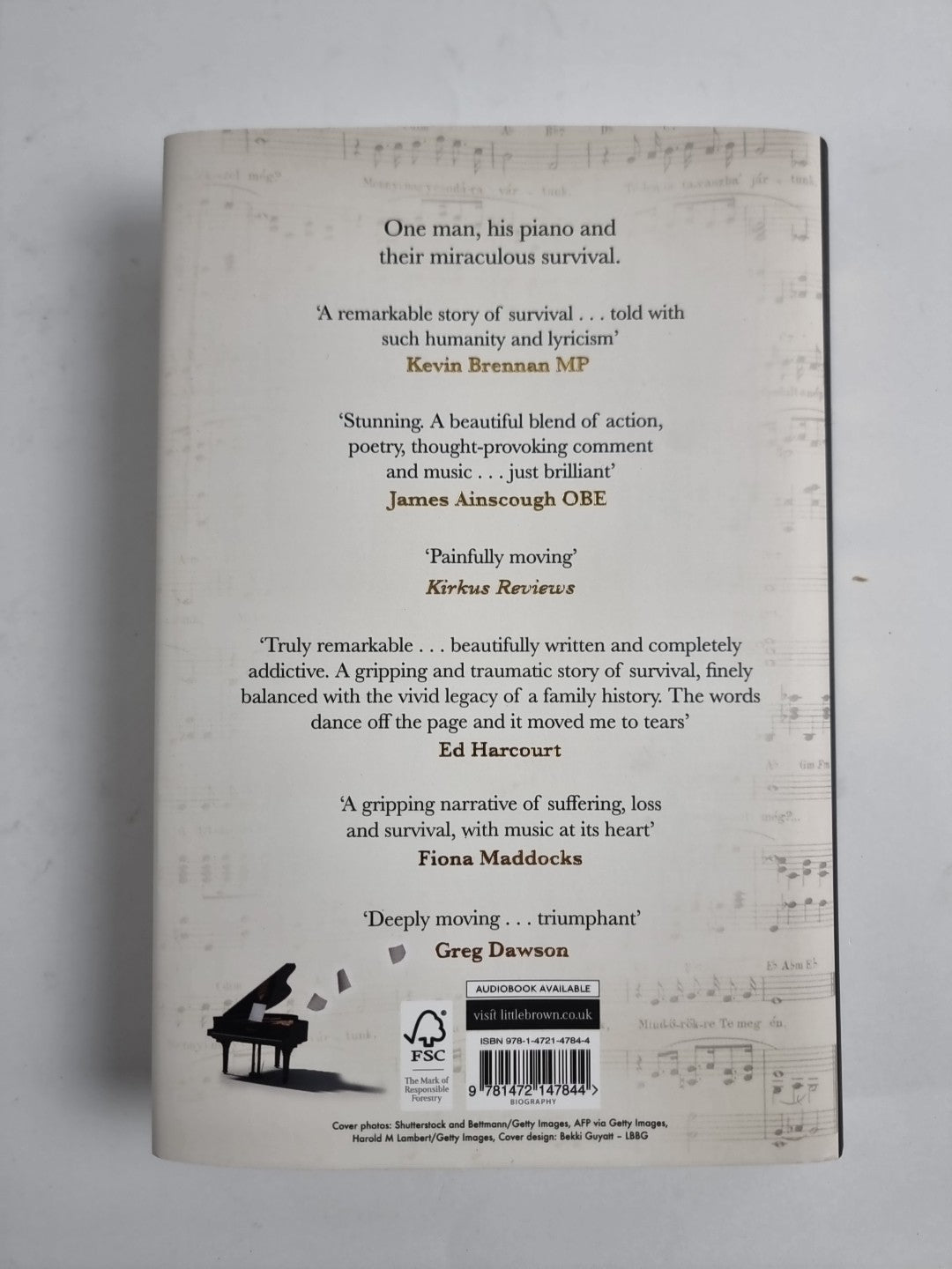 The Piano Player of Budapest: A True Story -Bastion, Roxanne de 1ST Edition NEW