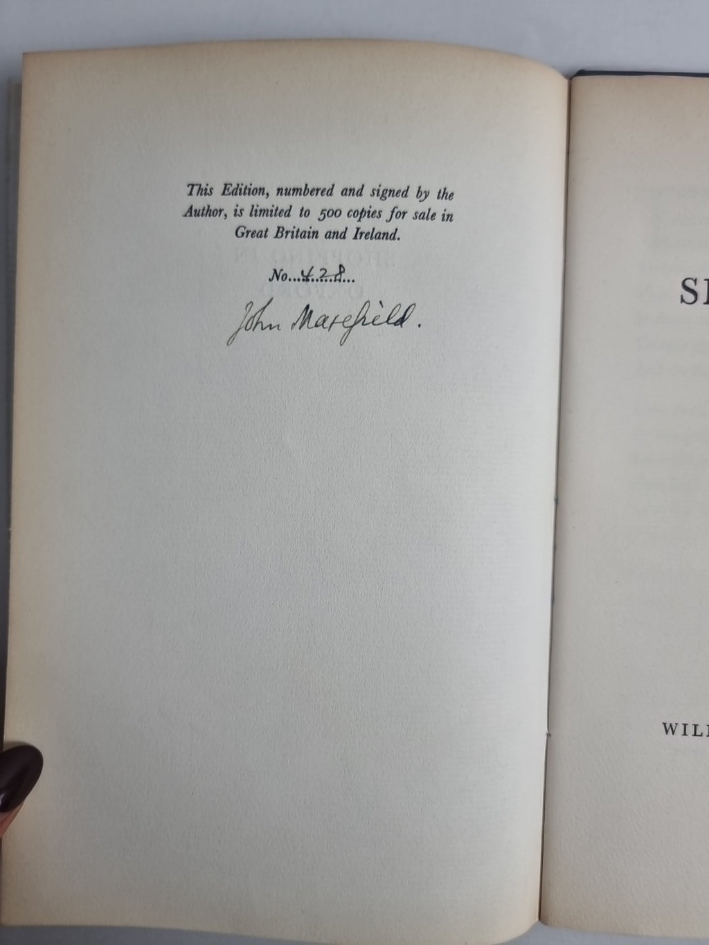 Shopping In Oxford, John Masefield — First, Limited, SIGNED Edition