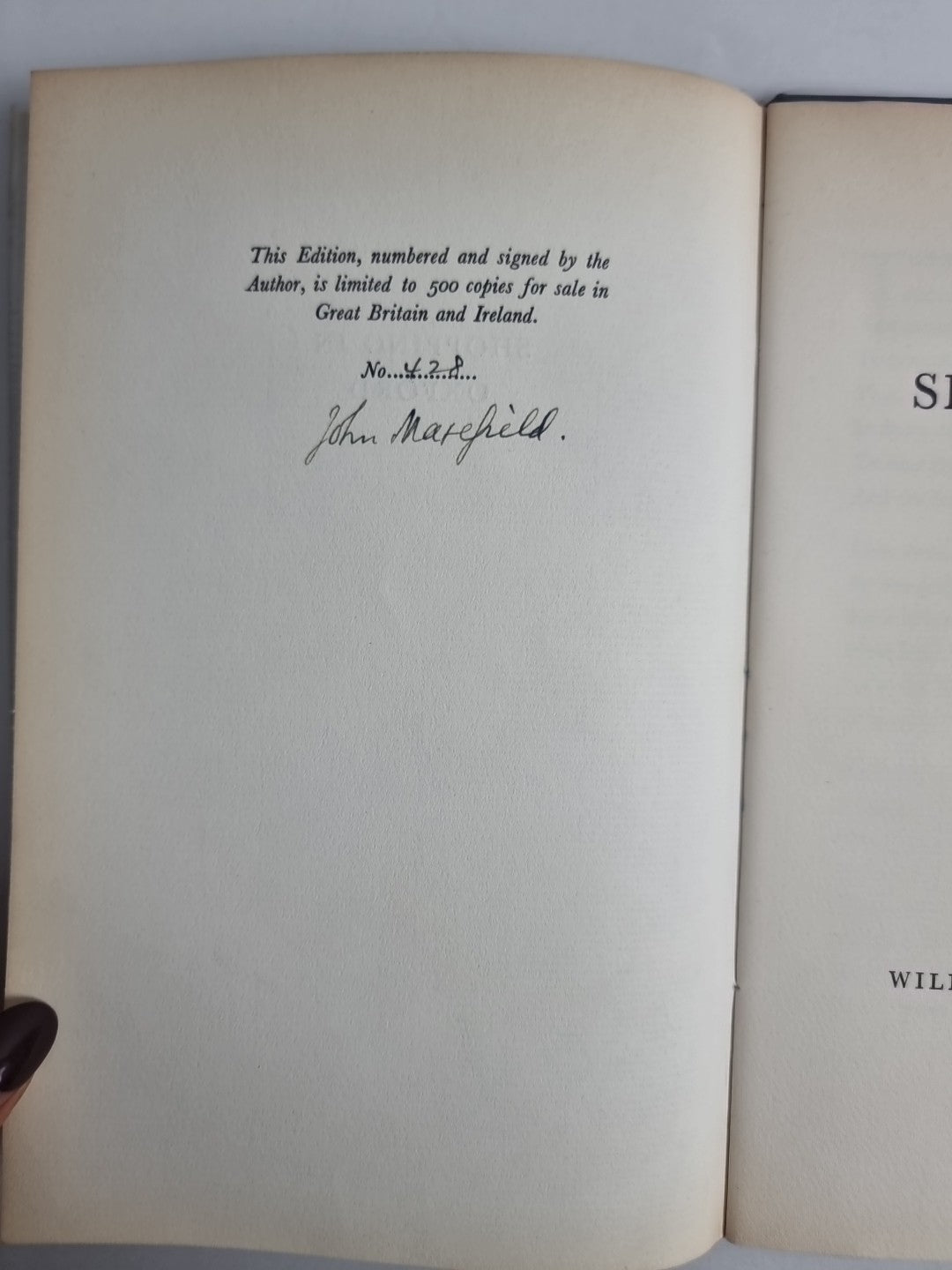 Shopping In Oxford, John Masefield — First, Limited, SIGNED Edition