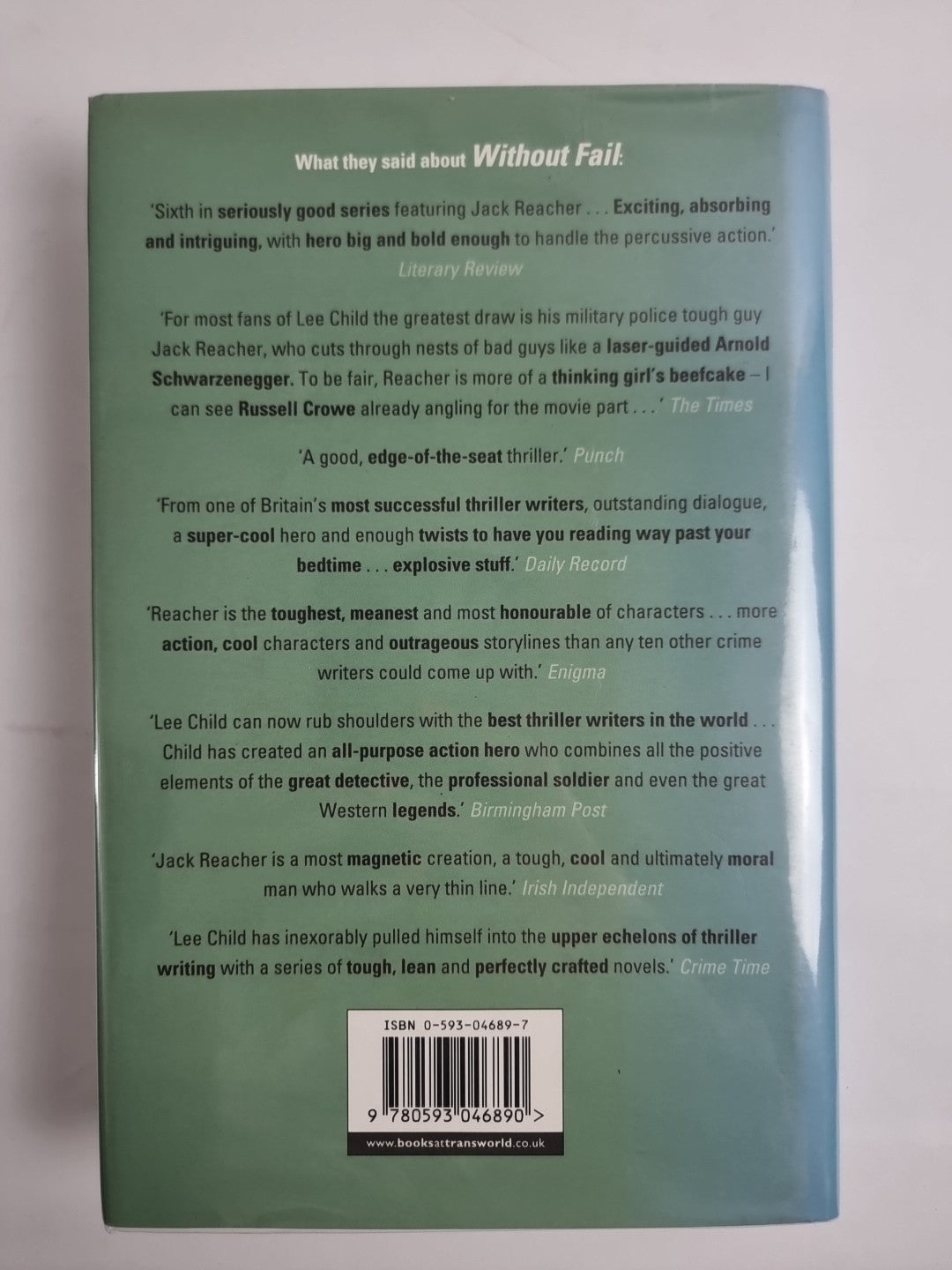 Persuader by Lee Child (Hardcover, 2003) 1st Edition New