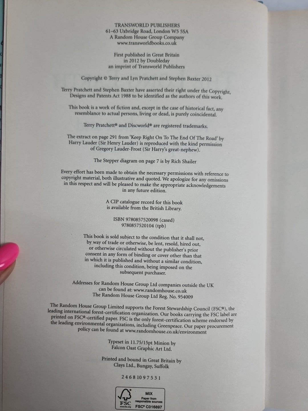 The Long Earth by T Pratchett (Hardcover, 2012) 1st Edition New Free Delivery