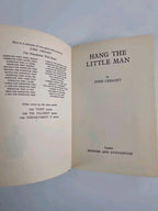 Hang the Little Man, John Creasey — 1963 1ST UK EDITION