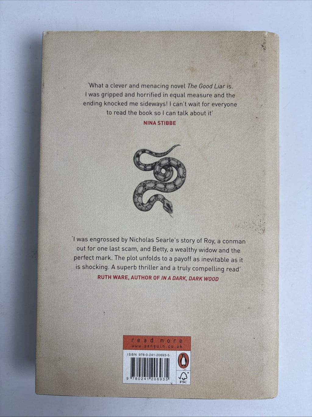 The Good Liar by Nicholas Searle 1st Edition