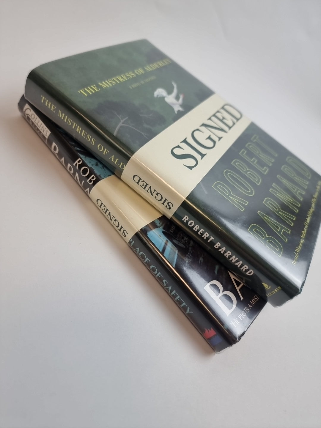 The Mistress of Alderley & No place of safety R. Barbard 1st edition Signed New