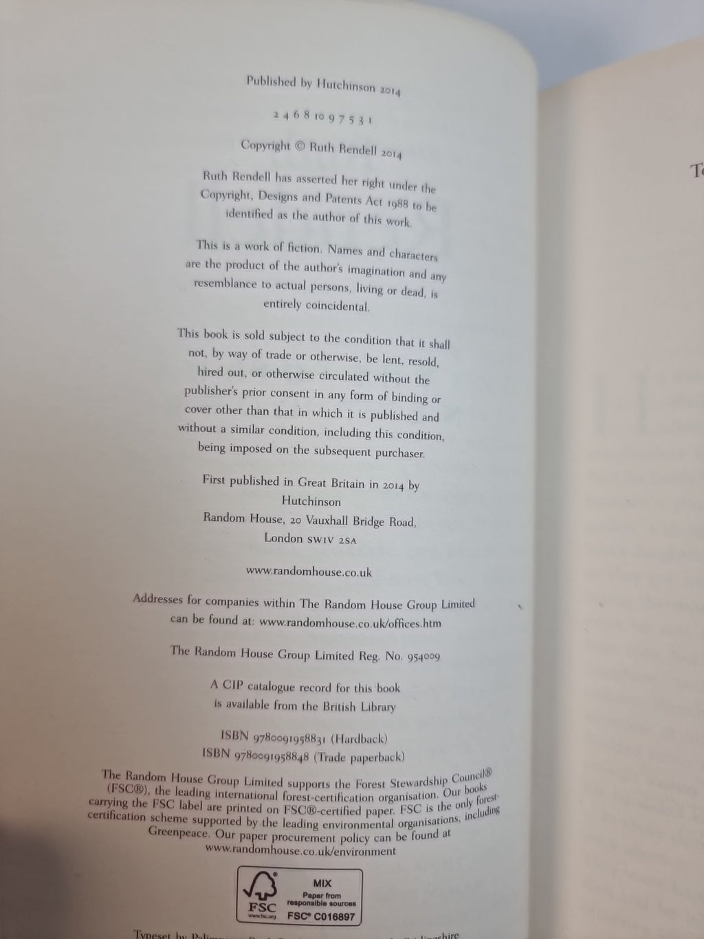 The Girl Next Door, Ruth Rendell — As New, First Edition