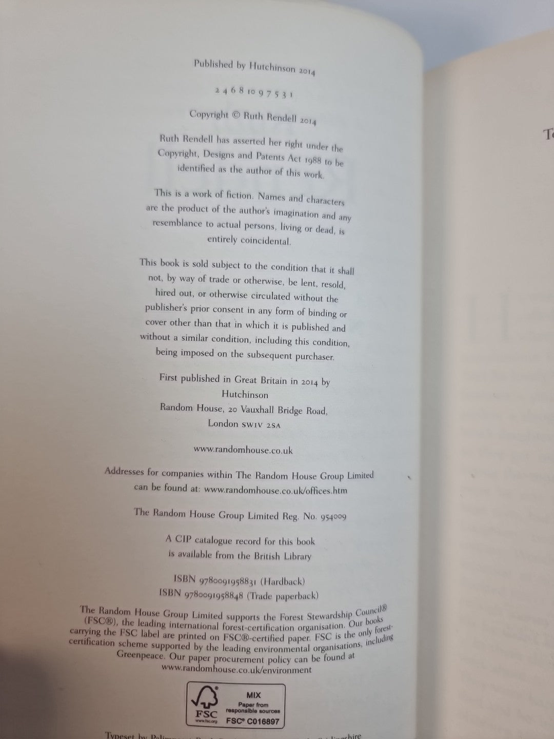 The Girl Next Door, Ruth Rendell — As New, First Edition