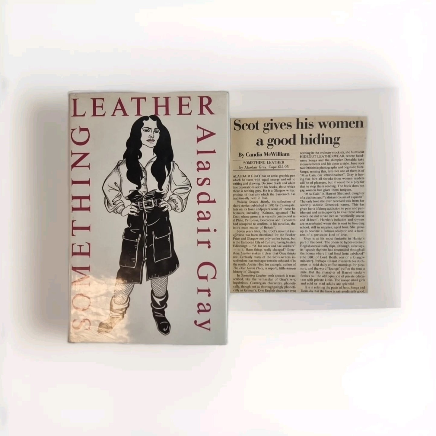 Something Leather Alasdair Grey 1990 Jonathan Cape HC 1st Edition New