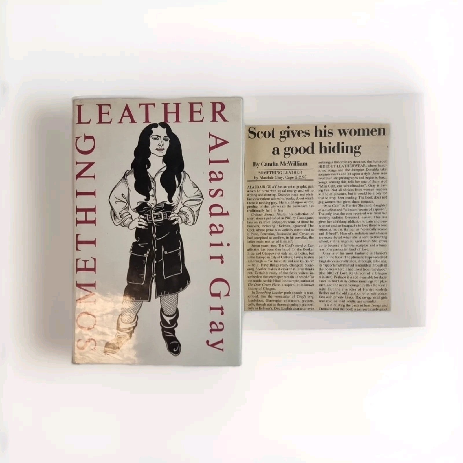 Something Leather Alasdair Grey 1990 Jonathan Cape HC 1st Edition New