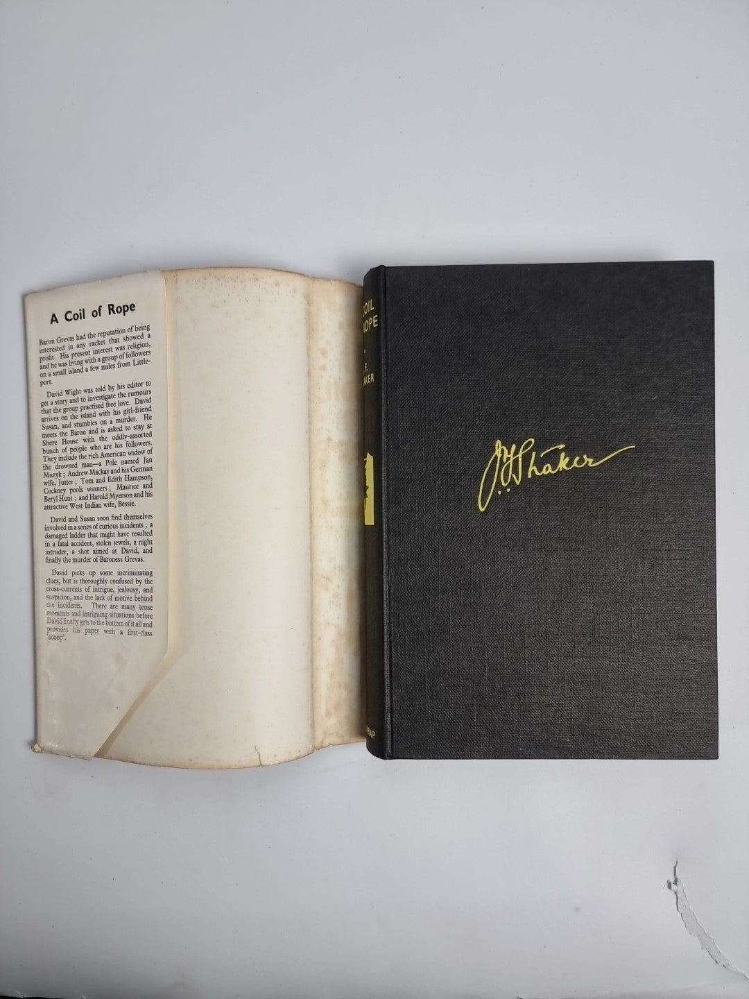 A Coil of Rope J.F. Straker 1962 1st Edition Hardback Book