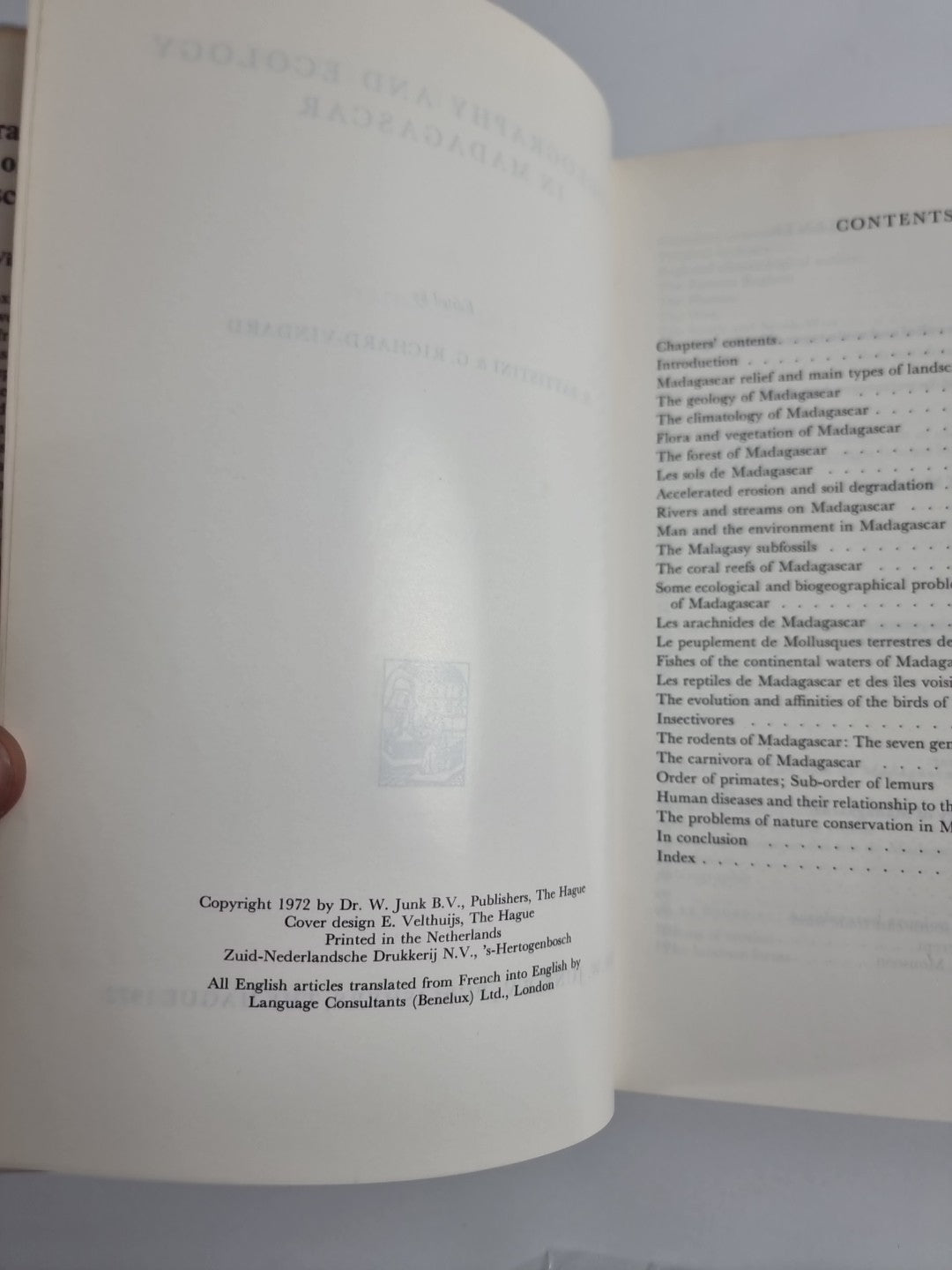 Biogeography and Ecology in Madagascar (Taschenbuch)G. Richard-Vindard