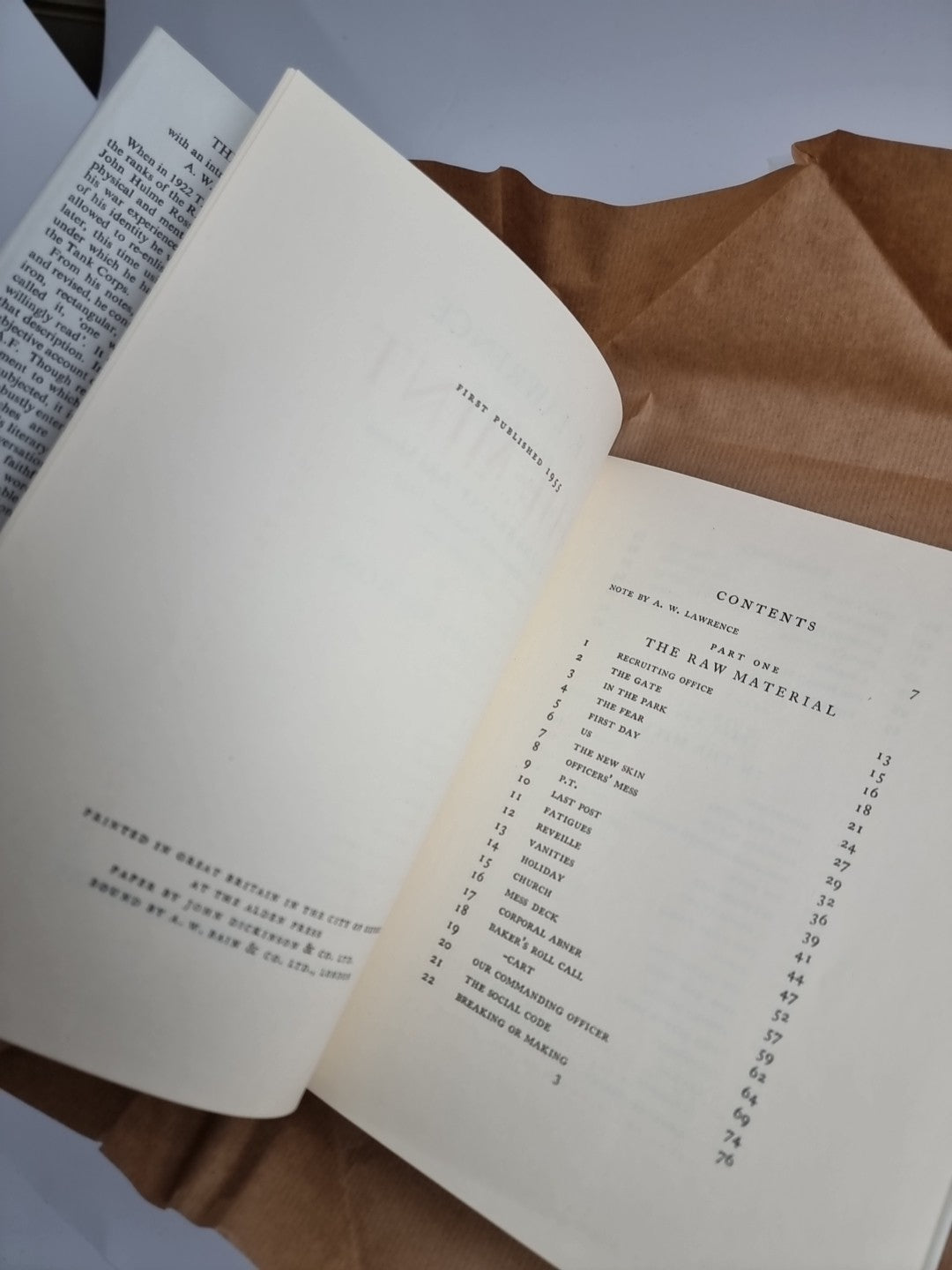 T.E. Lawrence The Mint by 352087 A/C Ross, Jonathan Cape, 1955, First Edition