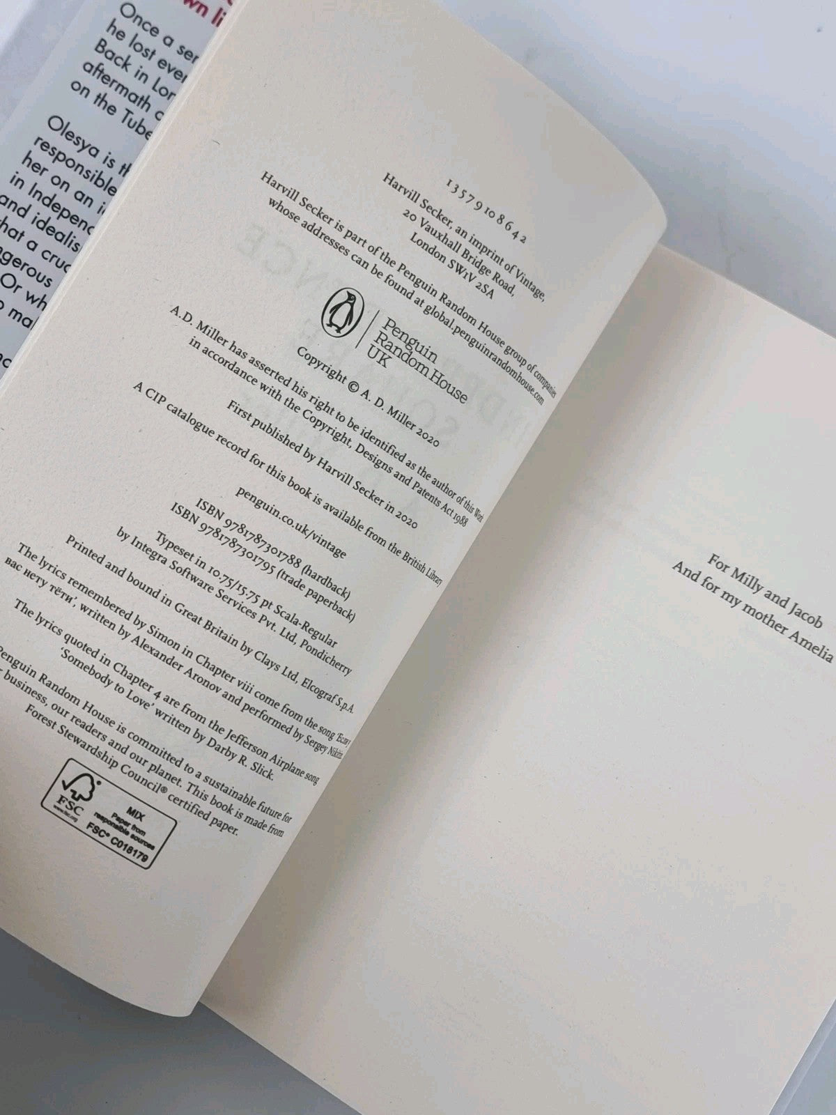 Independence Square, A. D. Miller - First Edition, As New