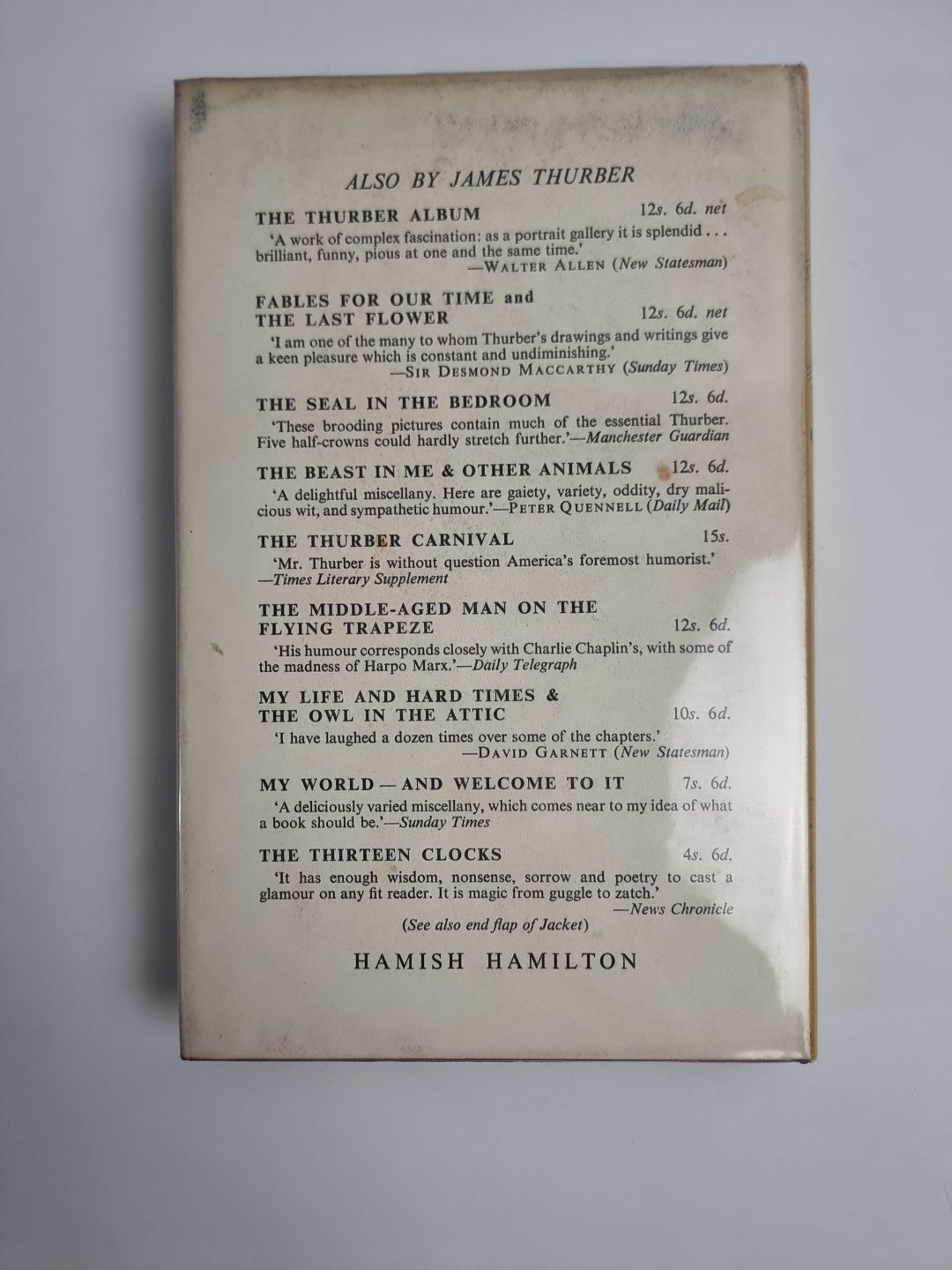 Thurber Country by James Thurber 1953, Hardback USA 1st Printing