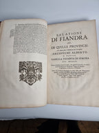 1648 Opere Del Cardinal Bentivoglio History of Flanders & Dutch Revolt Italian