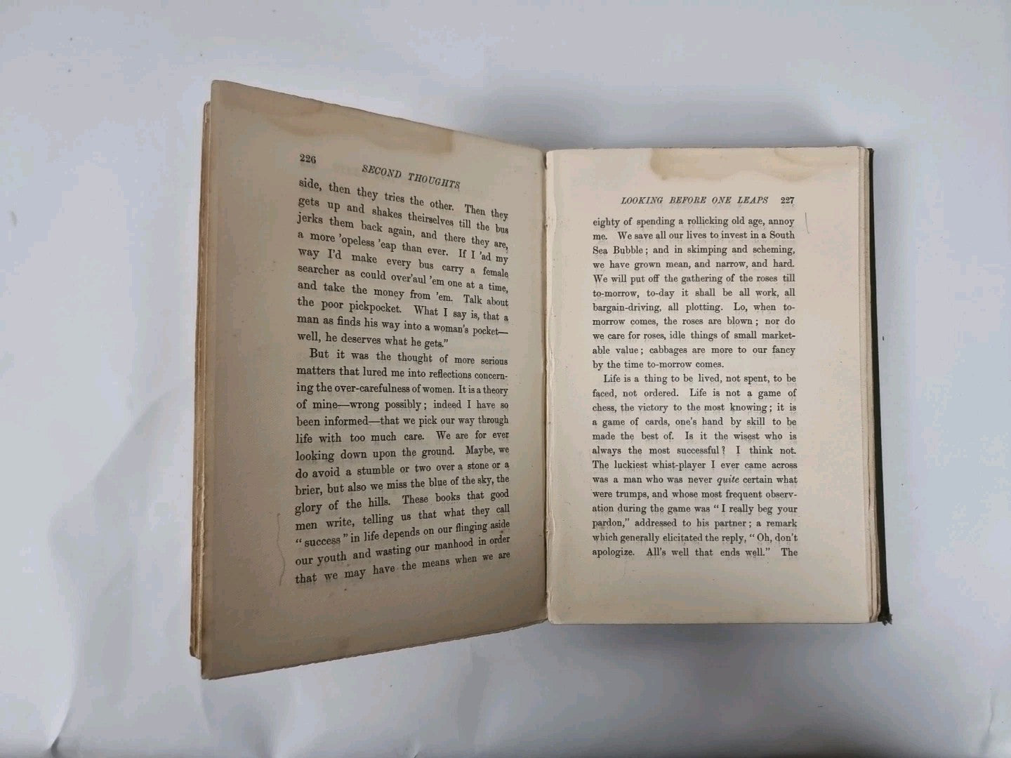 The Second Thoughts of an Idle Fellow, Jerome K. Jerome - First Edition