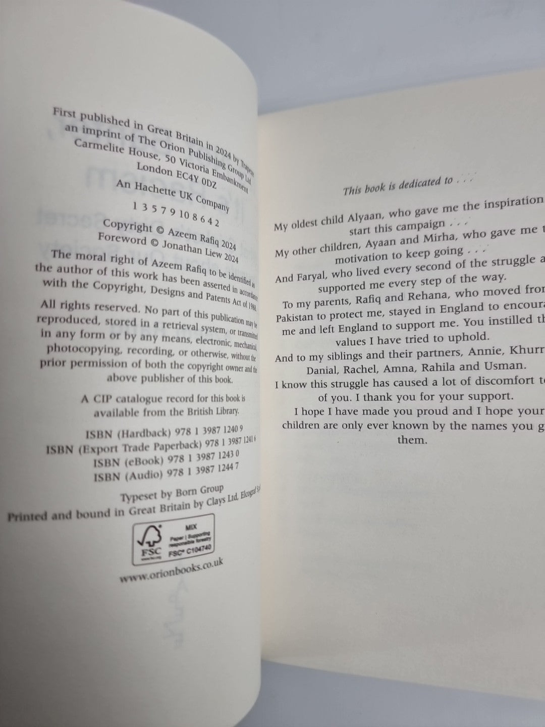 Azeem Rafiq - Its Not Banter Its Racism   What Crickets Dirty NEW 1st Edition 