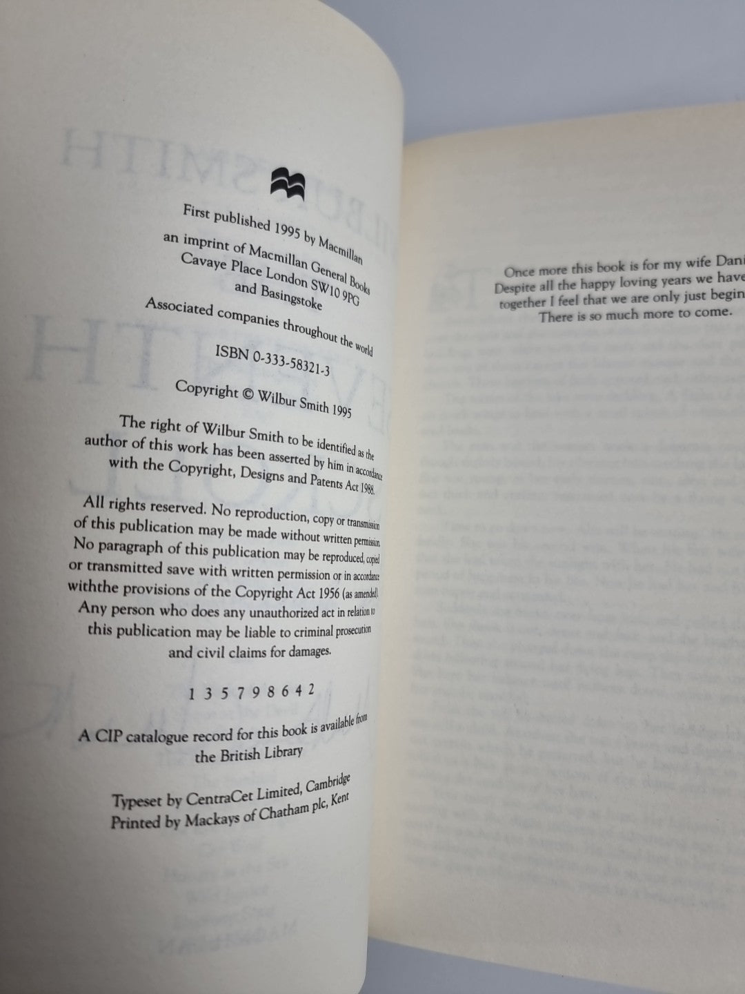 Wilbur Smith The Seventh Scroll Signed Book 1st Edition Hardback 1995 New