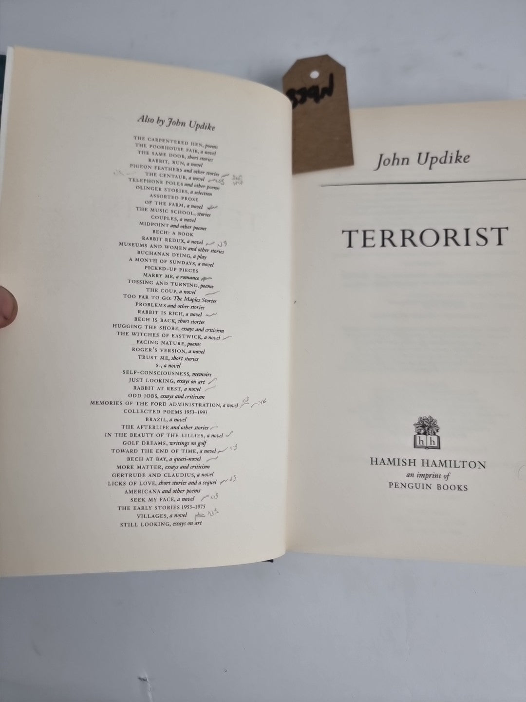 Terrorist by John Updike (Hardcover, 2006) UK Edition