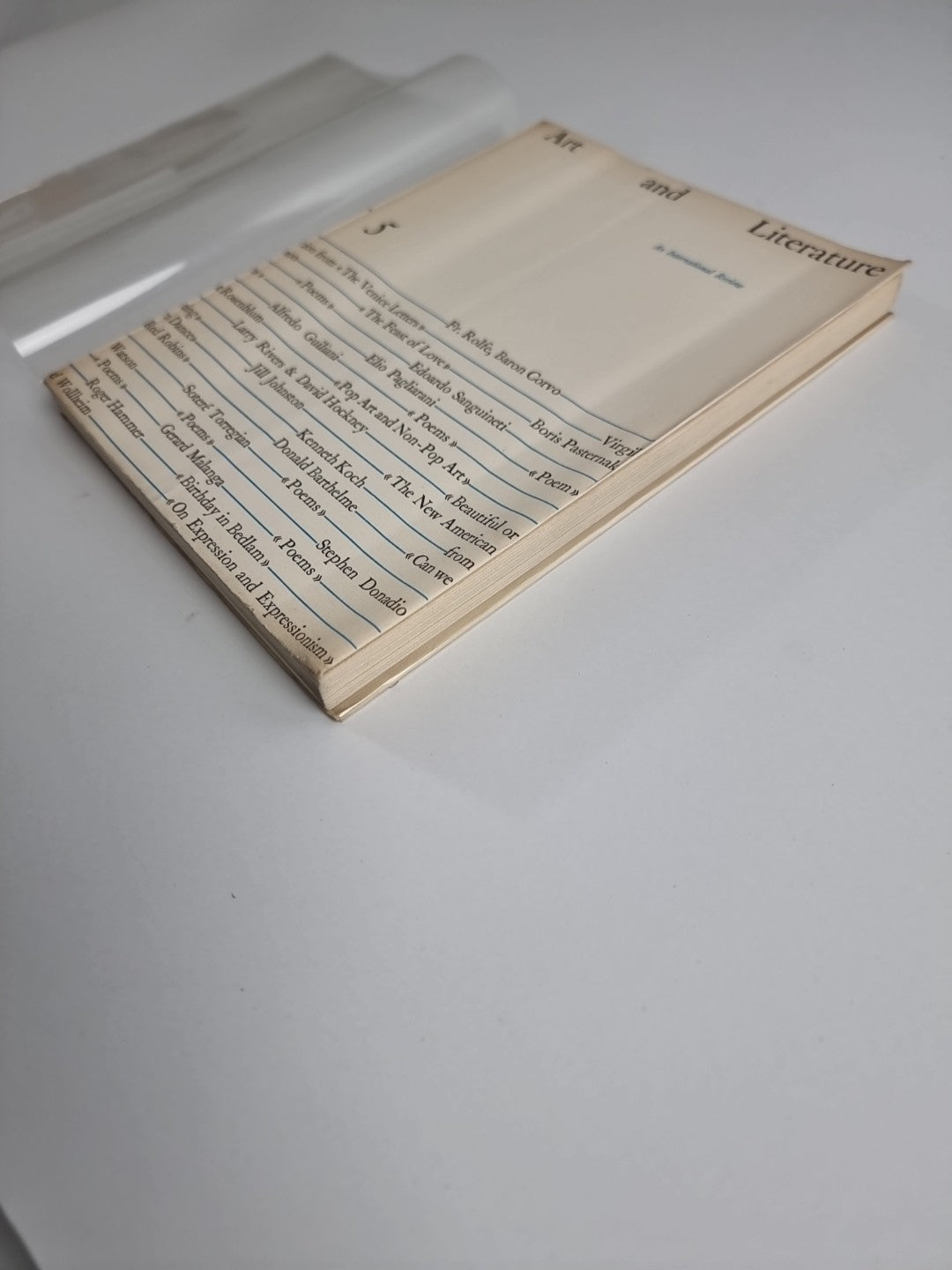 Art and Literature No 5, Baron Corvo, Boris Pasternak, David Hockney, G W Watson