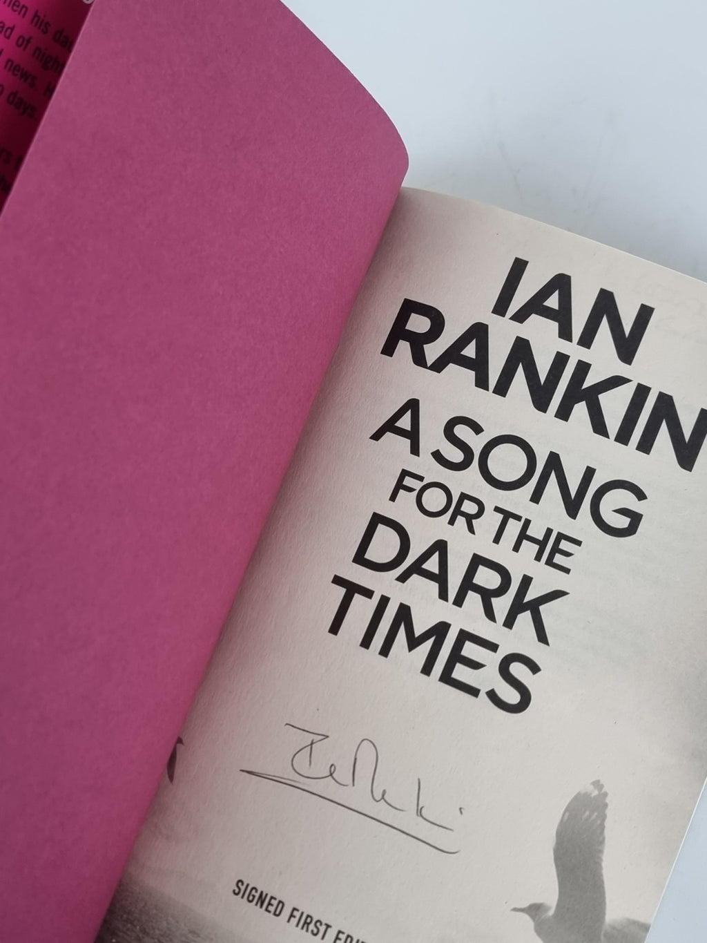 A Song For The Dark Times, Ian Rankin - SIGNED First Edition, Bonus Content