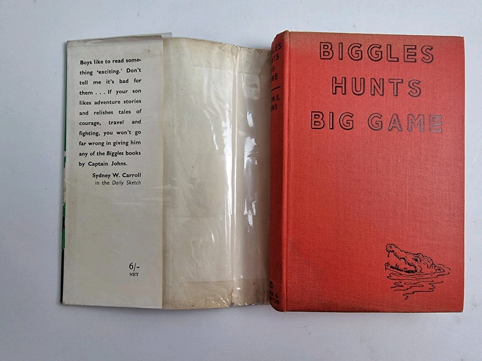 Biggles Hunts Big Game, Captain W.E. Johns — First Edition, FIRST Issue