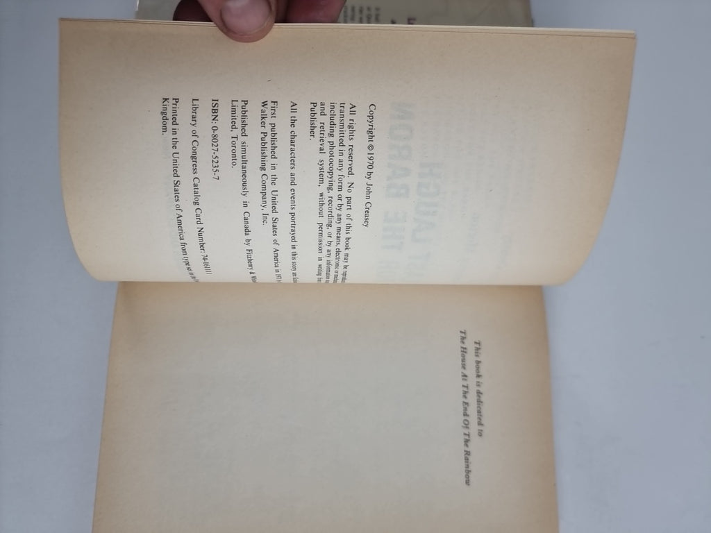 Last Laugh For The Baron, John Creasey — 1st USA Edition