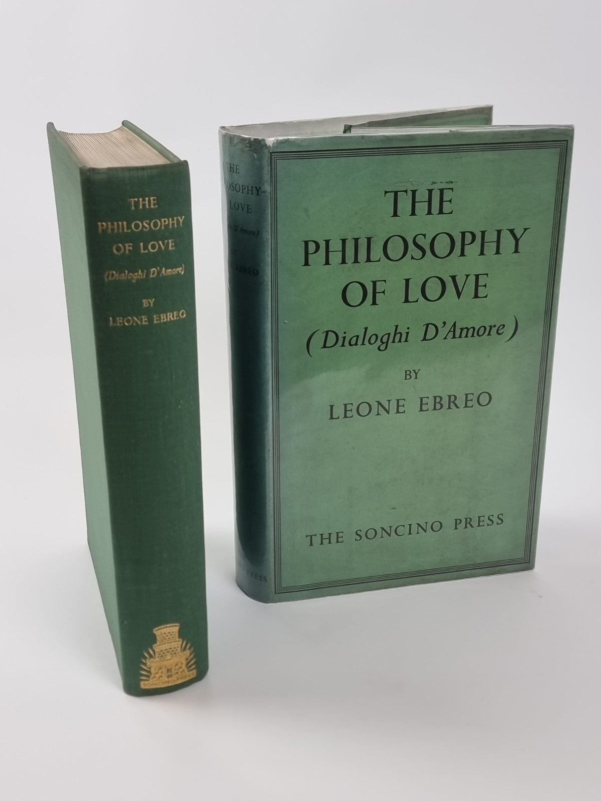 The Philosophy of Love, Leone Ebreo. 1937 1st Edition. Soncino  with cover